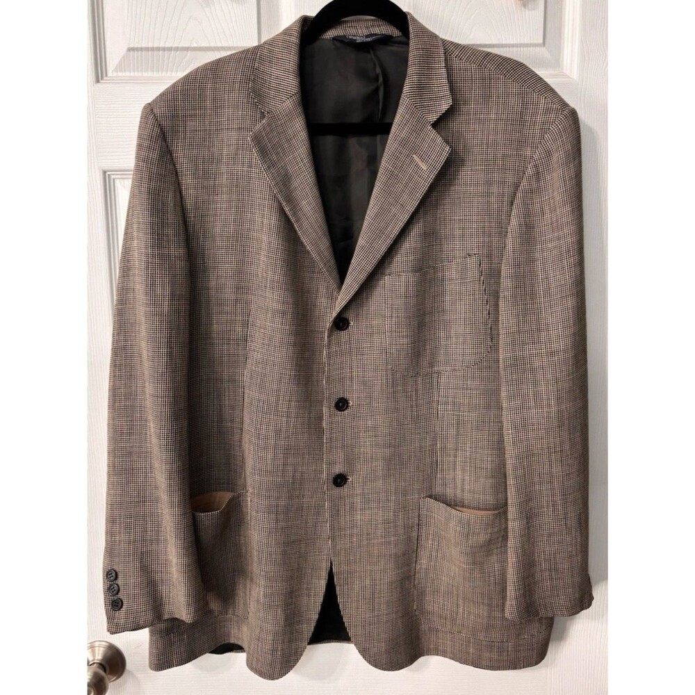 Vintage Polo Ralph Lauren Italian-made Wool blend Tweed Sport Coat 44R Blazer